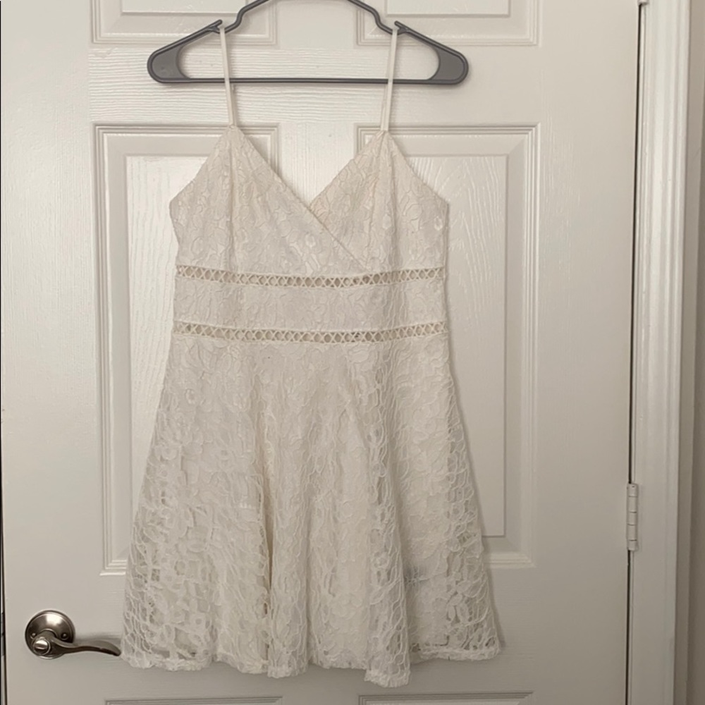White lace dress!